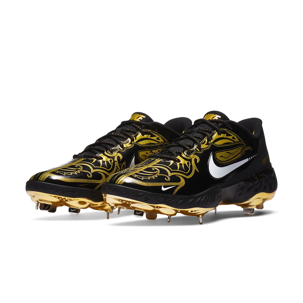 Spikes Beisbol Nike Alpha Huarache Elite 3 Low Premium Negro Dorado